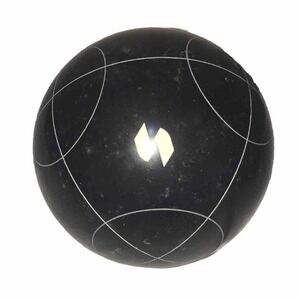 Vintage Sportcraft Bocce 4"  Ball Replacement Black Ball Circle  2 pds 4 Oz